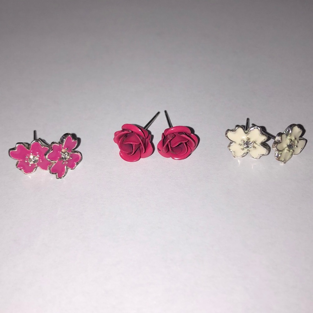 Flower earrings